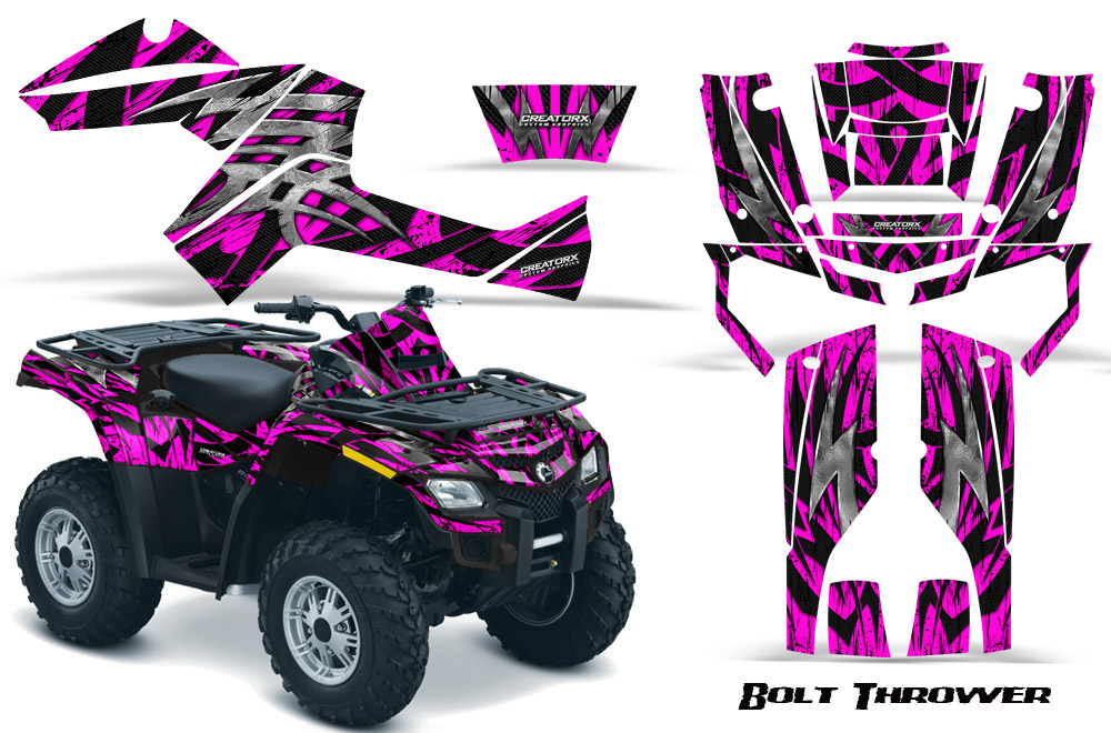 Can-Am Outlander 800 Graphics Kit Bolt Thrower Pink